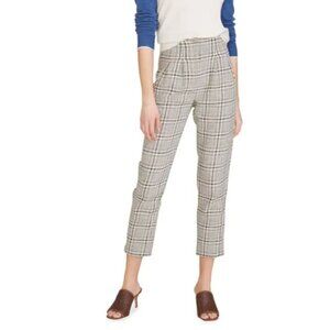 Veronica Beard - zeenat plaid cropped pants - size 12